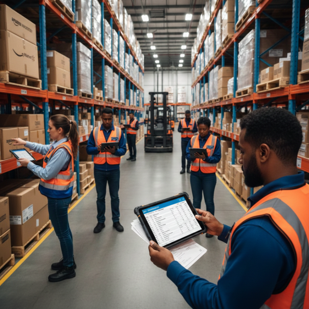 3PL team reviewing inventory data for Q4 demand planning