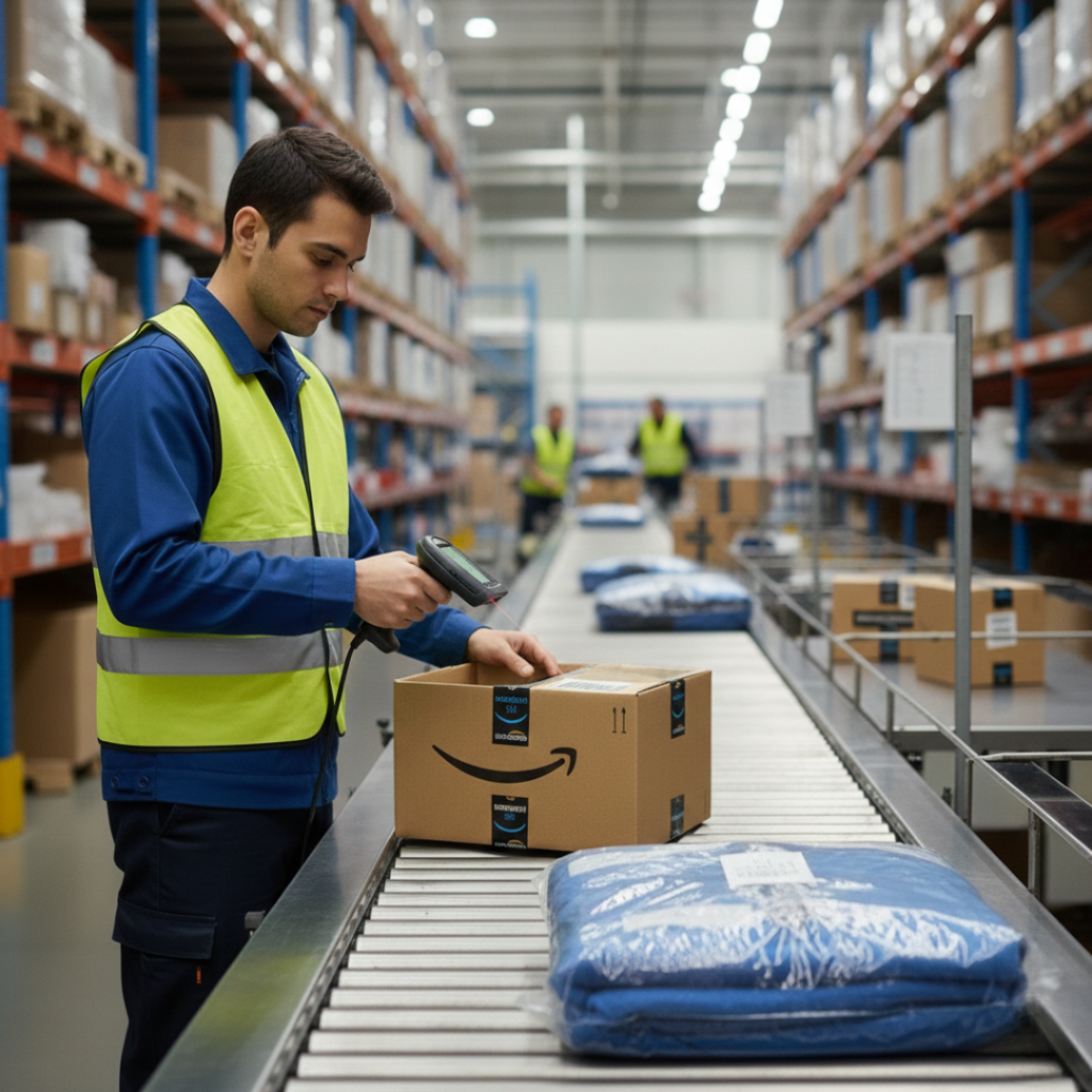 Return inspection and barcode scanning for Amazon sellers