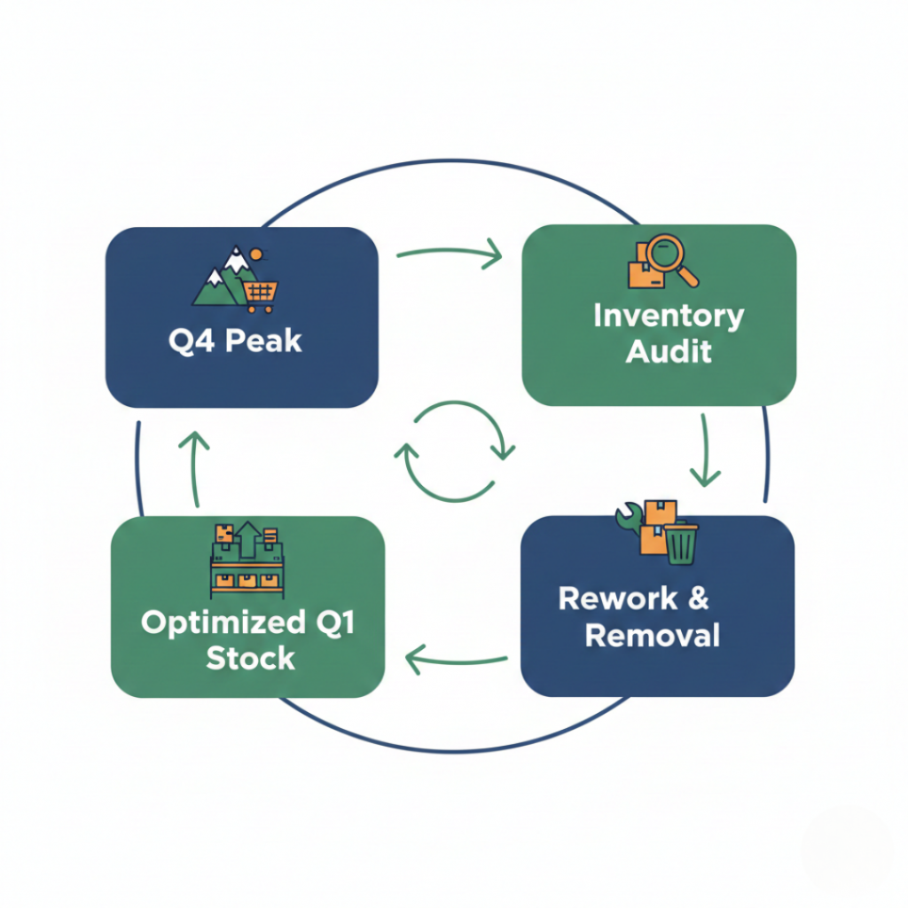 Q1 inventory health check process using a 3PL